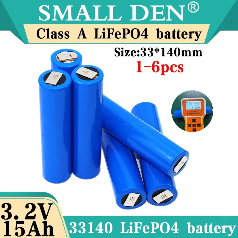 33140 3.2v 15Ah lifepo4 lithium batteries 3.2V 15Ah Cells for diy 12v 24v 48V e bike e-scooter power tools Battery pack