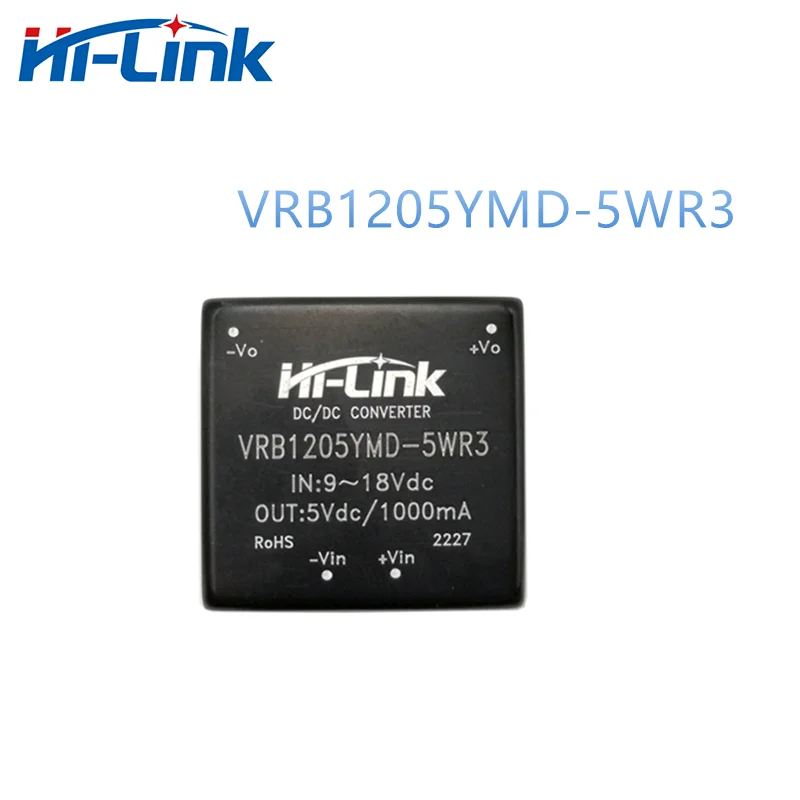 Hilink dc dc 12V to 5V/9V/12V/15V/24V power supply module step down isolated converter VRB1205YMD-5WR3 VRB1212YMD-5WR3