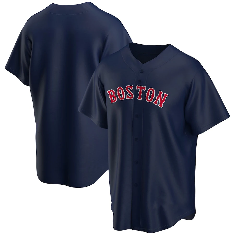 Boston Red Sox 3d Printed Baseball Jersey Cardigan, Comfortable And Fashionable Baseball Training Uniform, Breathable Sportswear