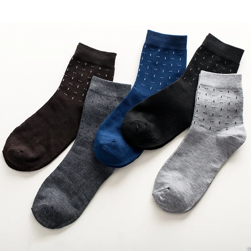 Herren socken Set 5 Paar Herbst Baumwolle lange Socken bequem atmungsaktiv für Business Casual und Spring Style