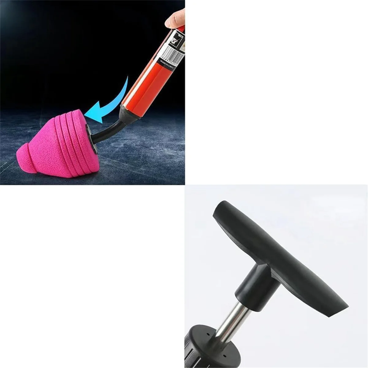 High Pressure Toilet Unblock A Shot, Air Drain Clog Remover Plumbing Tool for Bathroom Kitchen