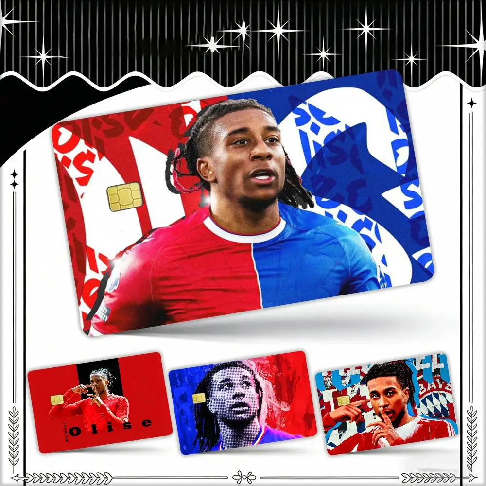 

The King of Assists Michael Olise Waterproof Film Skin Cover Credit Card Stickers Debit Front Bank Bus Pass