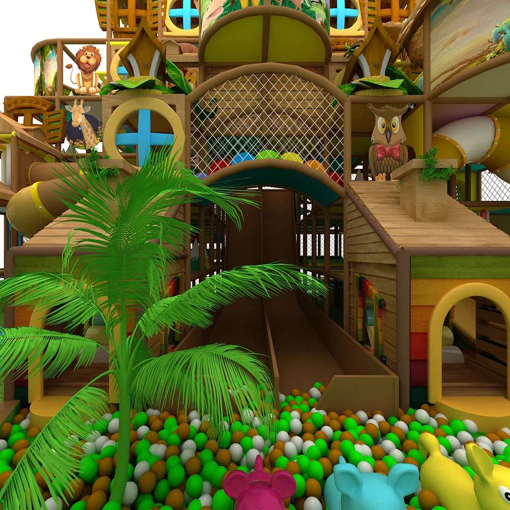 سعر المصنع معدات التسلية الداخلية ملعب الشريحة الكرة حفرة مركز اللعب الداخلي ملعب تسلق لعبة لينة للأطفال #1