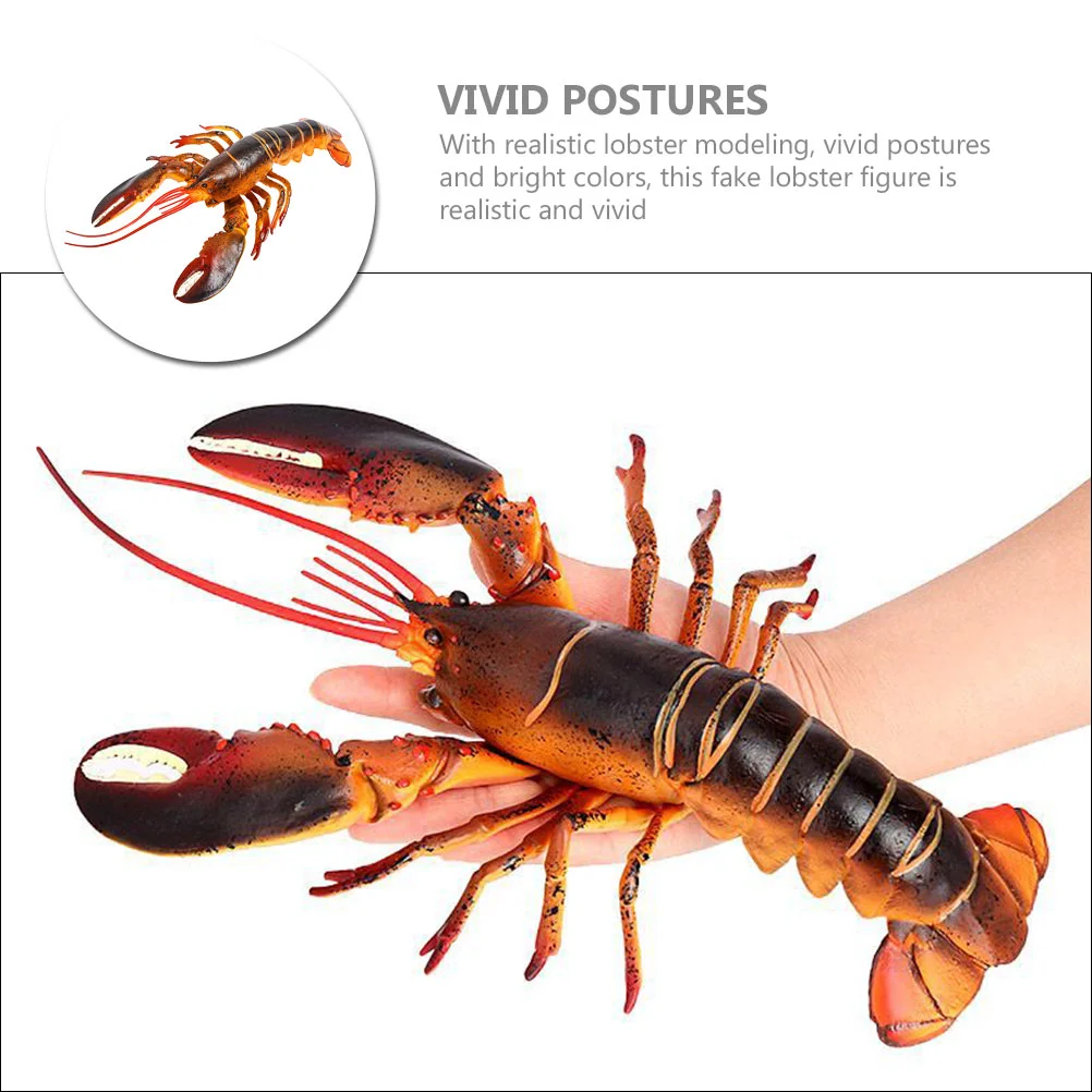 Toy Lifelike Lobster Statue Animal Figurines Figures Decor Desktop Artificial Ornament Simulation Child