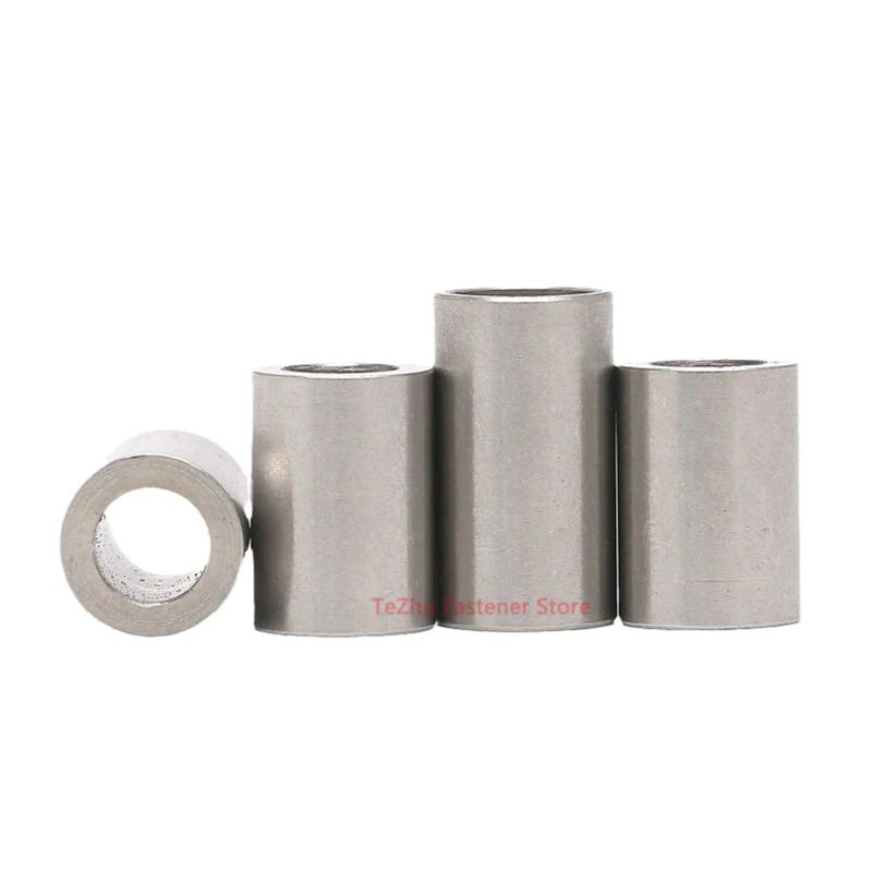 Inner Dia 8mm 304 Stainless Steel Bushing Washer Round Hollow Unthreaded Standoff Spacer Gasket Sleeve Length 2-40mm