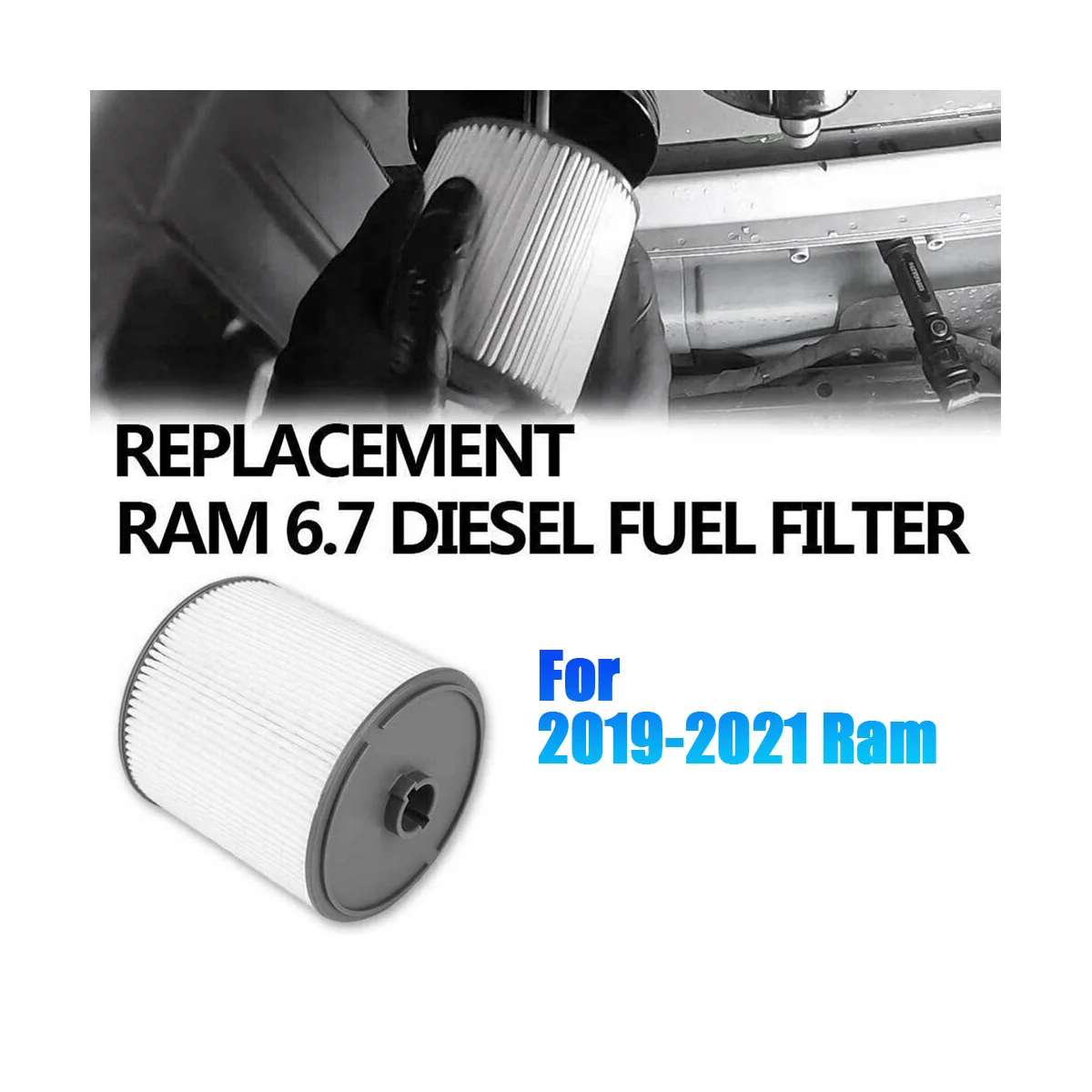 68436631AA Fuel/Water Seperator Filter for Dodge 2019-2021 Ram 2500 3500 4500 6.7L  mins Turbo Diesel