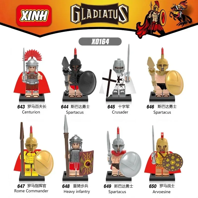 

Building blocks, humanoid dolls of Crusaders in the temple, educational cartoon toys, mini Christmas birthday gifts.