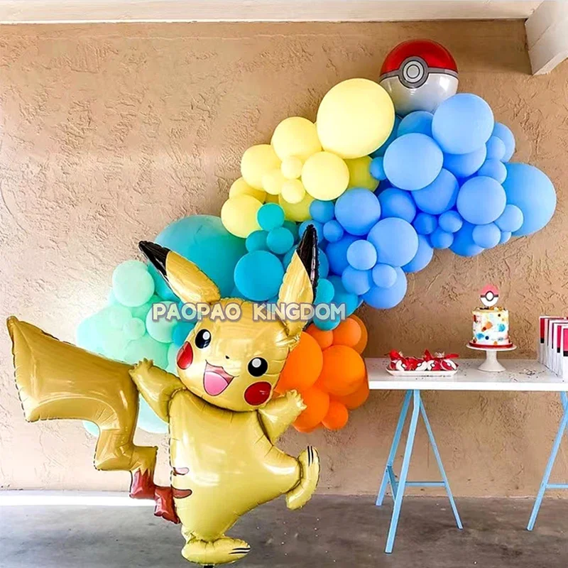 Pokemon Pikachu Ballon Girlande Bogen Kit Party Dekoration Squirtle Bulbasaur Geburtstags feier Baby Dusche Luftballons Kinder Geschenke Spielzeug