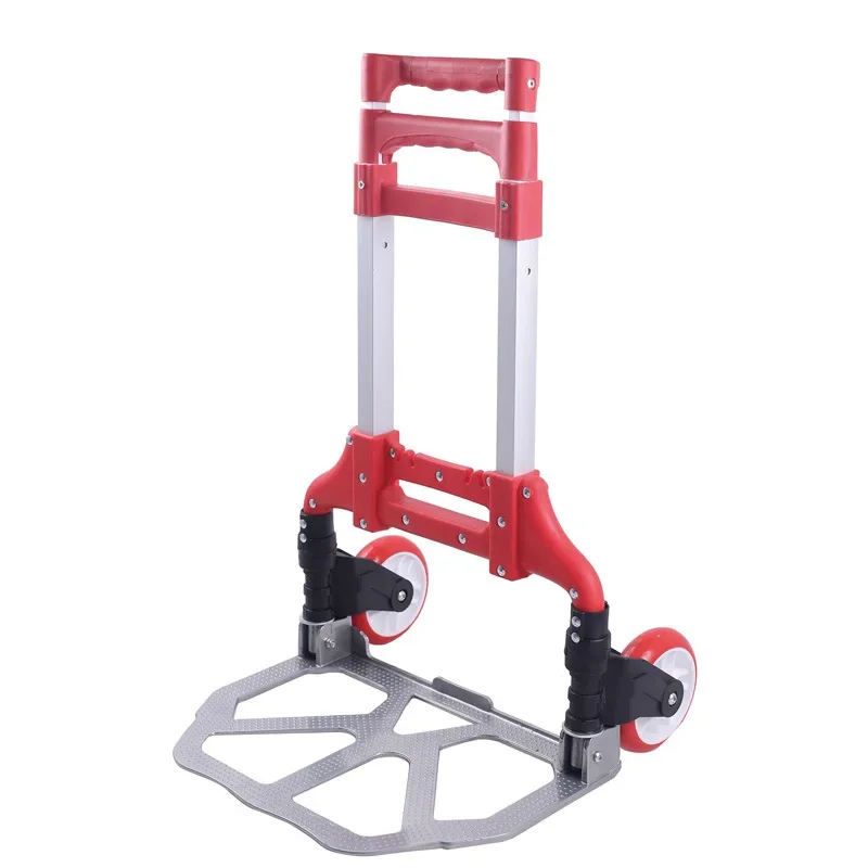 Aluminum Alloy Luggage Cart Home Trolley  Outdoor Portable Folding  Shopping