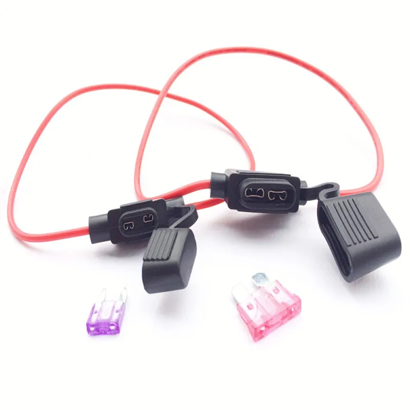 Boîte à fusibles étanche pour voiture, type de lame en ligne, porte-fusible, prise de courant, standard, mini, micro, 18 AWG, 16 AWG, 14 AWG, 12AWG,