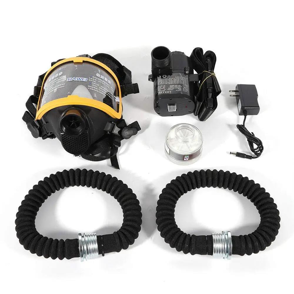 Full Face Double Protection Filter Anti Gas Mask Respirator Mask