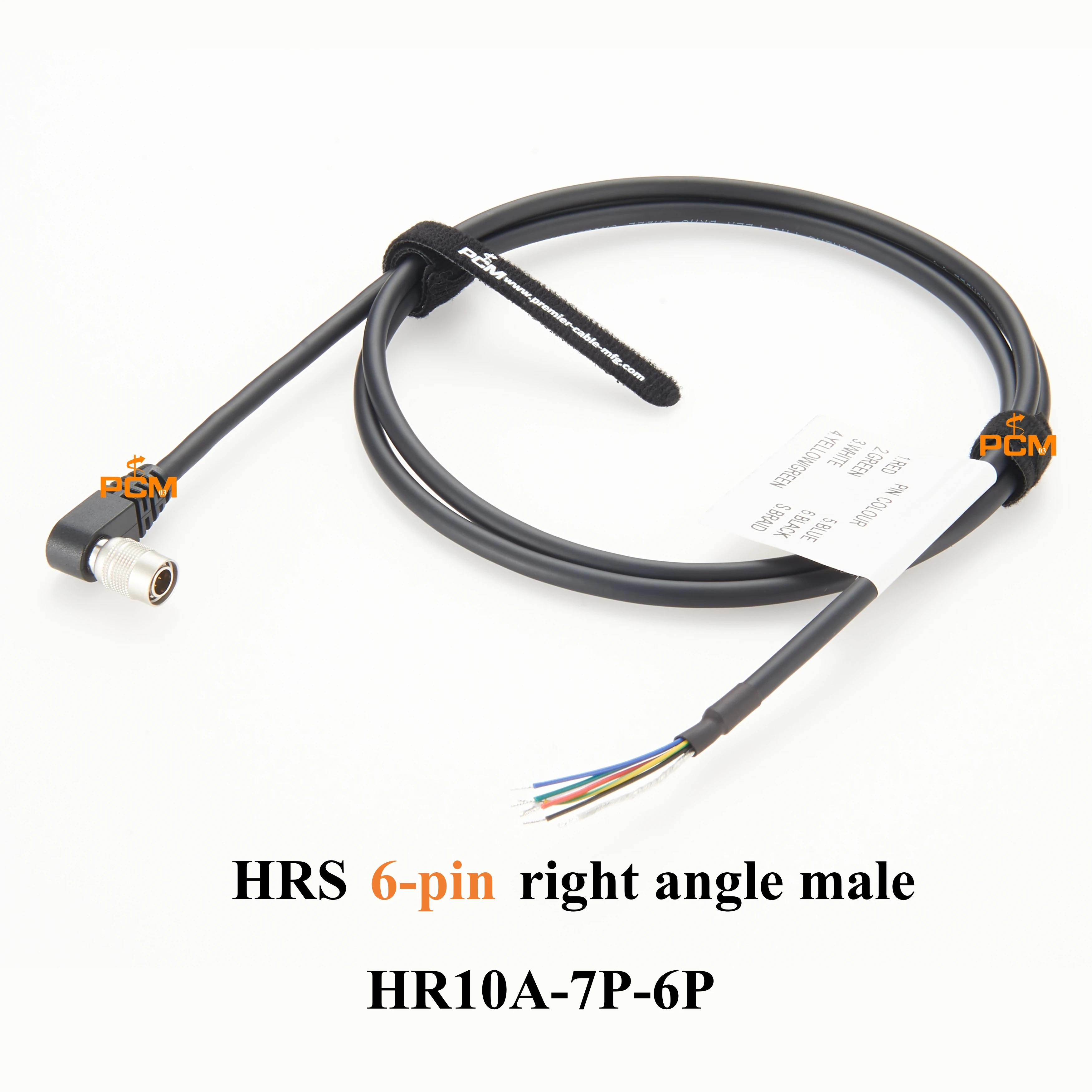 Right Angle Hirose HRS HR10A-7P-6P Industrial Camera Trigger Cable 6-pin I/O Power for Basler ace GigE racer GigE AVT Baumer CCD