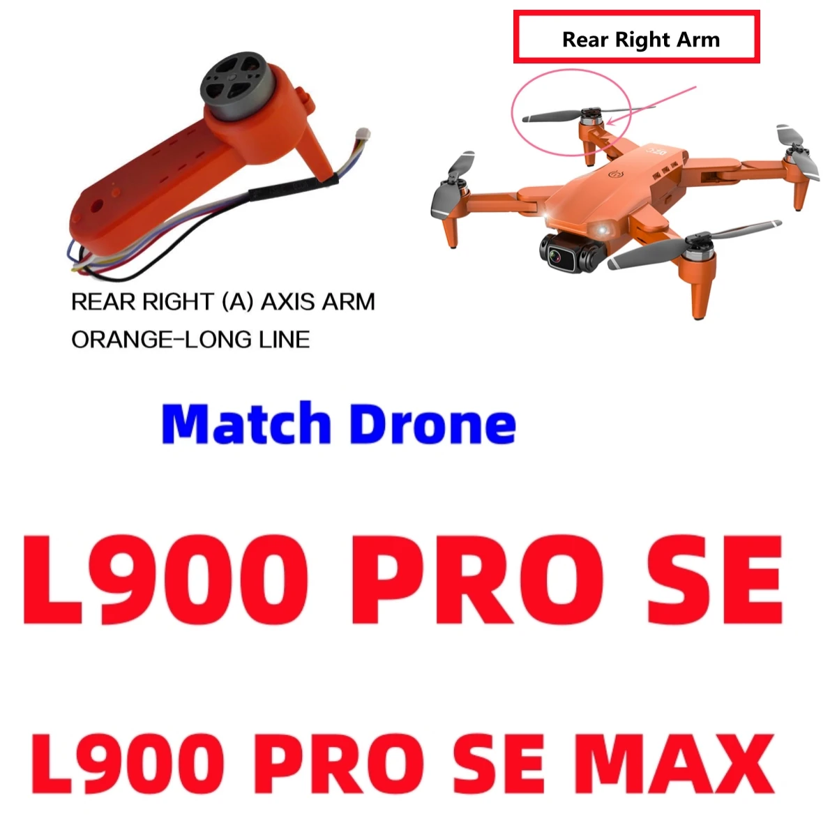 JHD Arm Drone L900 Se For Drone Brushless Motor L900Pro Se Max Parts GPS RC Plane Arms