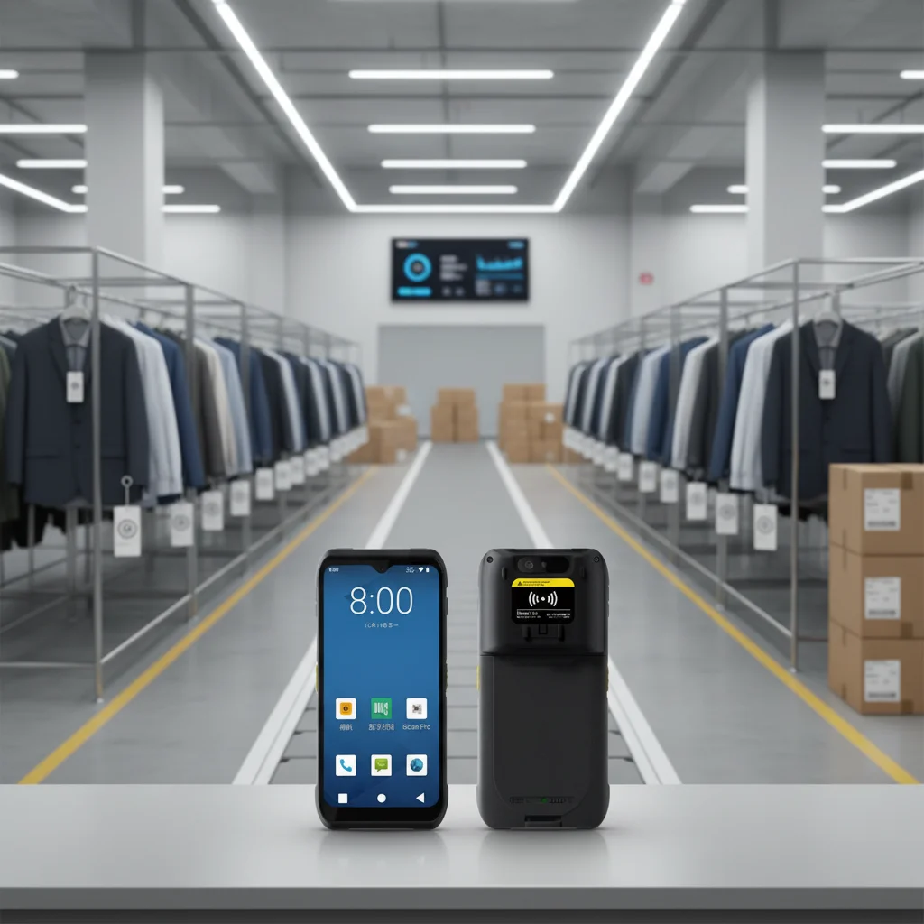 Handheld RFID PDA Terminal Clothing Store Inventory Management Smart Tag Scanning Price Checking Retail Stock Control