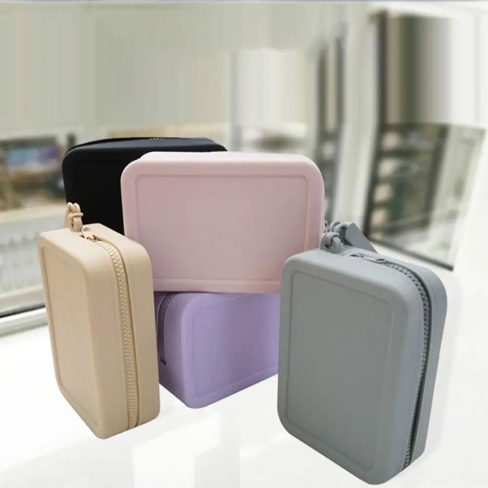 Neue Silikon rechteckige Null Brieftasche multifunktion ale Hochleistungs-Make-up-Tasche tragbare Aufbewahrung tasche wasserdichte Tasche