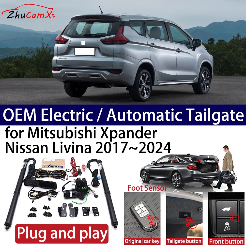 

ZhuCamX for Mitsubishi Xpander Nissan Livina 2017~2024 Car Power Electric Automatic One-Click Smart Liftgate Tail Gate Support