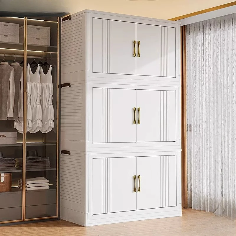 German storage cabinet installation-free large-capacity folding storage box clothes quilt locker snacks toy cabinet