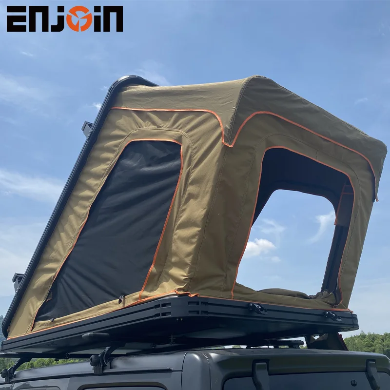 ENJOIN New Product Automatic Car Tent Hard Shell Triangular Extension Roof Top Tent