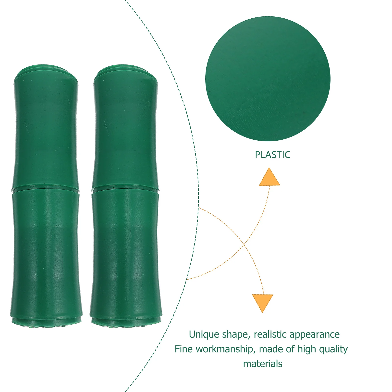 

5Pcs Sewer Pipe Decor Artificial Bamboo Tube Decorative Landscape Heating Garden DIY Cover Simulation Ornament