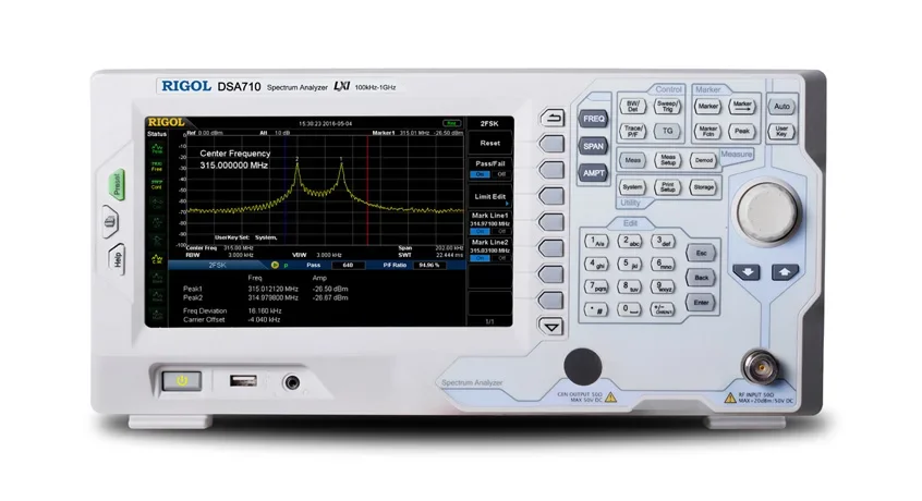 

New Arrival Rigol DSA710 1GHz Spectrum Analyzer