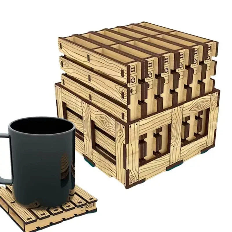 

Wooden Coasters For Drinks Coffee Coasters Wood Coasters Decorative Coasters Cup Coasters Anti-Slip Wooden Coasters Desk