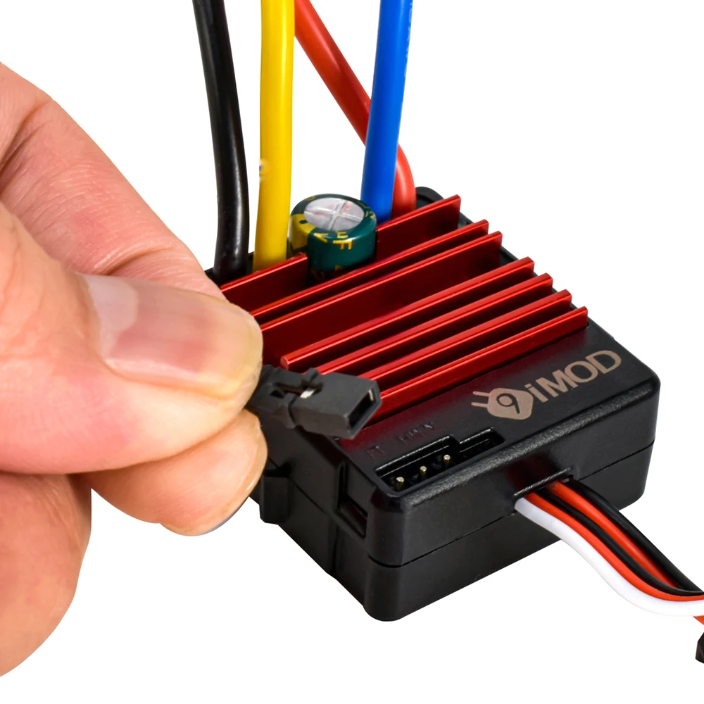 60A Brushed ESC IP65 Waterproof BEC 5V/2A  2-3S Lipo For 550 540 Motors For 1/10 RC Crawler Car Electronic Speed Controller