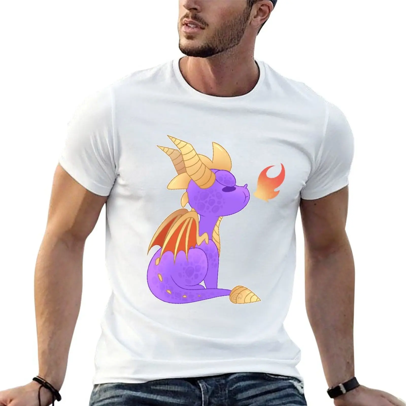 

Spyro The Dragon T-Shirt man tshirt t shirt man casual t shirt man cotton T-shirt