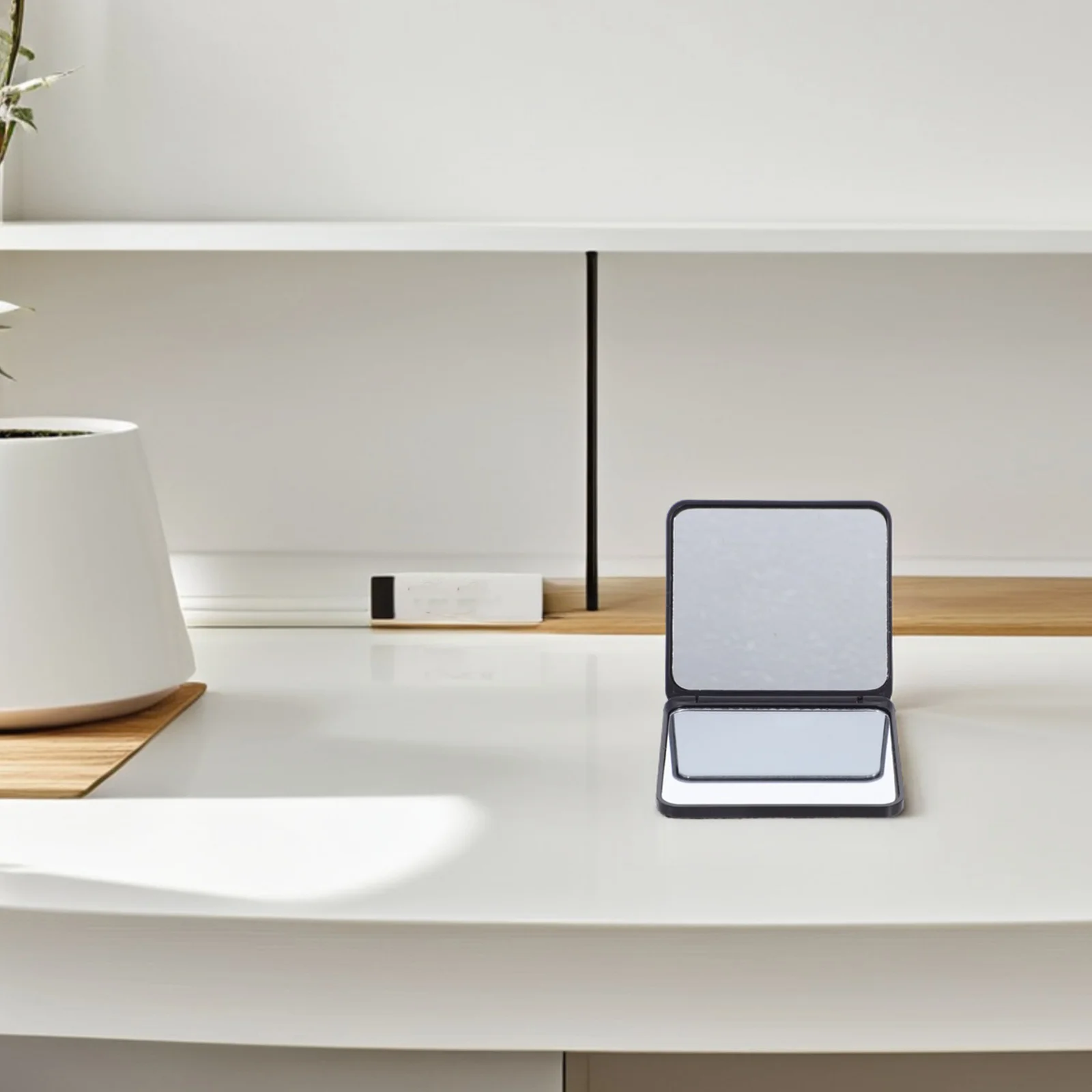 

Bling Mini Handheld Makeup Mirror Foldable Portable Clear Magnifying Compact Mirror for Purse Travel Makeup Bags Compact Mirrors