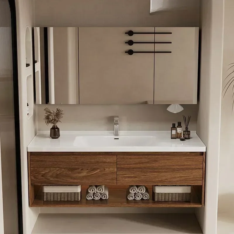 Under Sink Bathroom Cabinet With Washbasin Included Narrow Furniture Home 60 Inch Bathroom Vanity Shower Organiser Homcom Shelfs