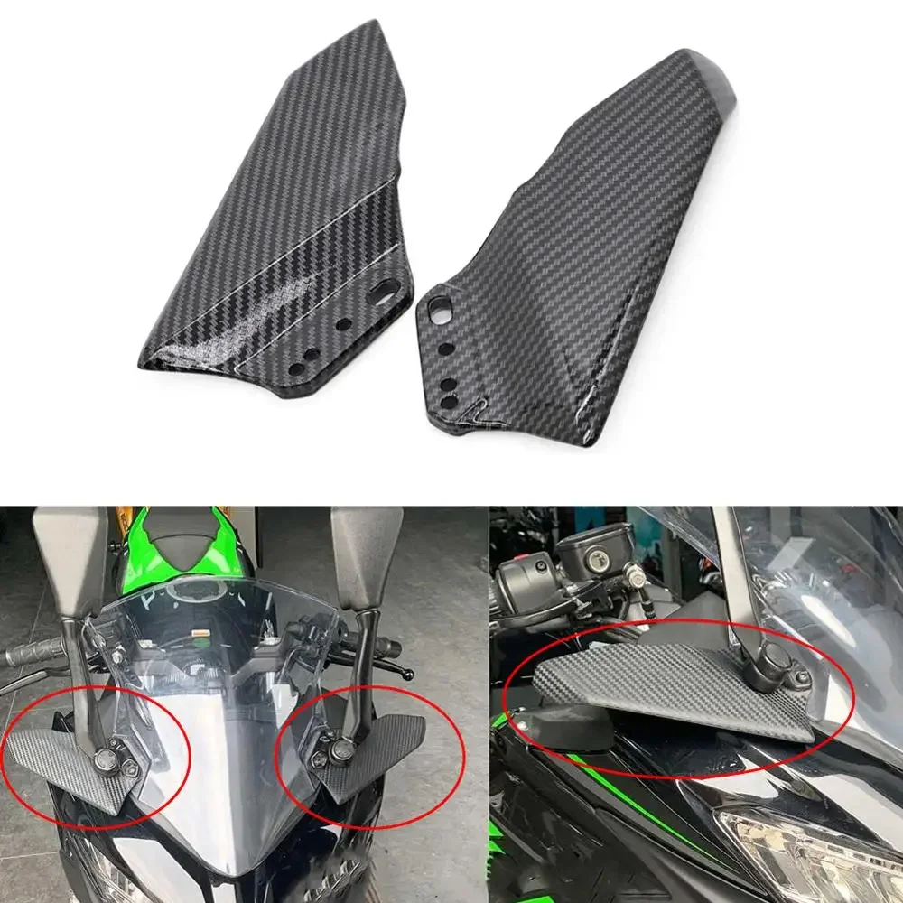 Motorcycle Winglet Aerodynamic Wing Fairing Spoiler for Kawasaki Ninja Z800 ZX10R ZX6R 400 300 Z1000SX Ninja650R 250R 500R ZX14R