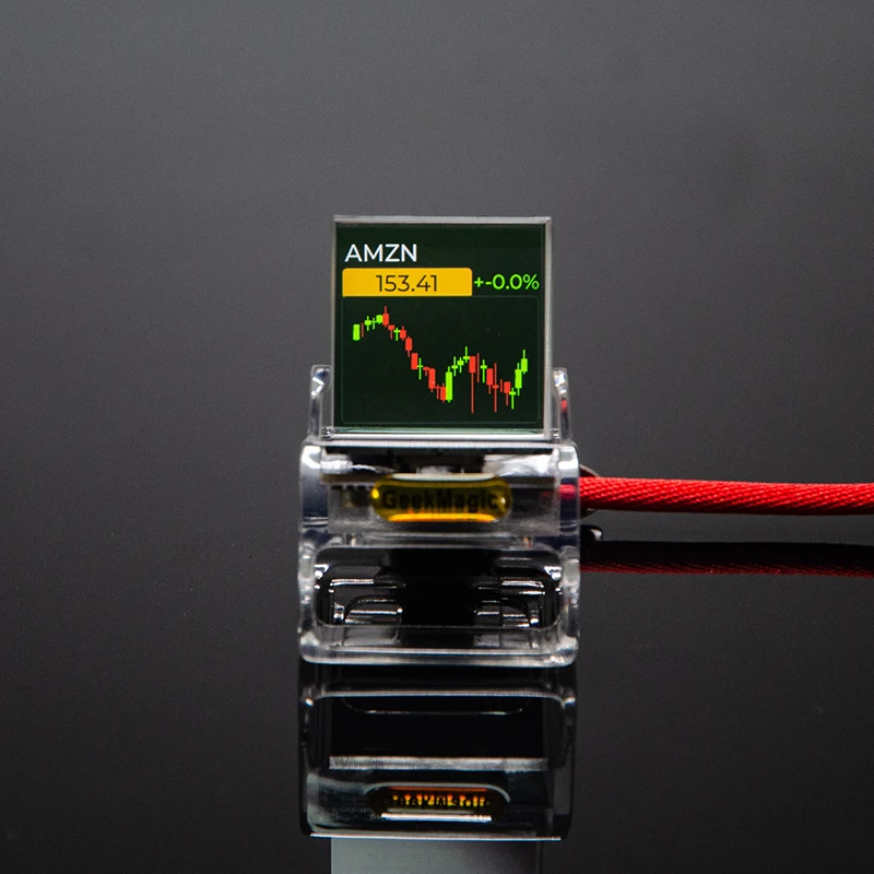 

Настольный кристаллический мини-монитор Цена биткойнов и экран отслеживания погоды