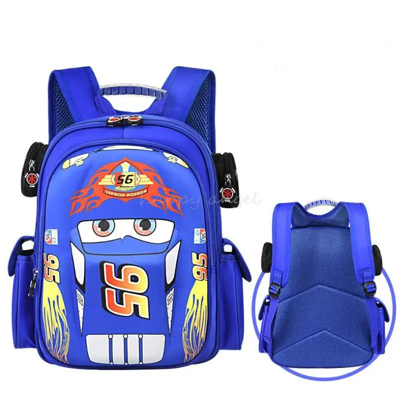 Disney 95 Cars Schoolbag Cute McQueen School Backpack Girls Boys Waterproof Bagpack Primary School Book Bags Mochila Infantil