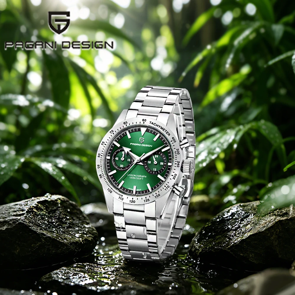 2026 Pagani design men's Chronograph Moon Men's Quartz Watch Outdoor Light Sports Waterproof Sapphire Mirror Men's Watch Leisure