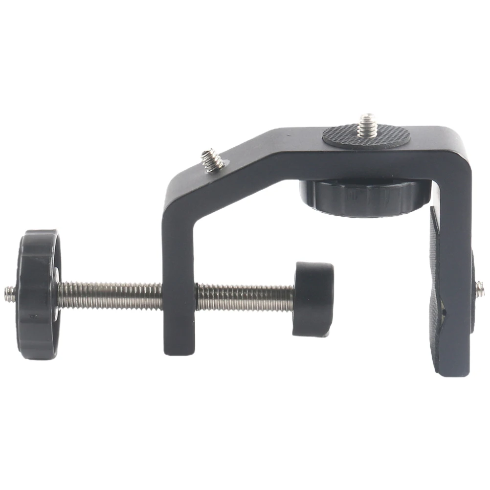 

Aluminum Alloy Desktop Mic Stand Black Heavy Duty Table Mount Clip Adjustable Screw Desk Clamp Holder Lamp Compatible