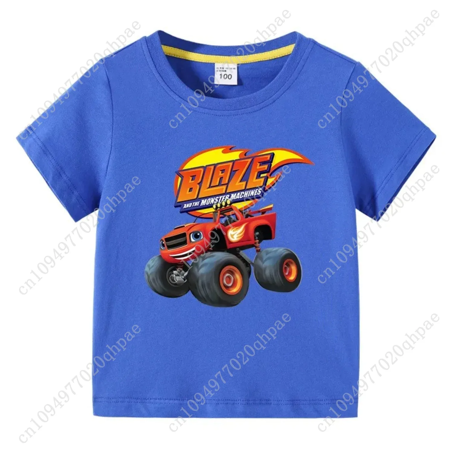 Blaze En De Monster Machines Cartoon Kids Grappige T-shirts Baby Jongens Koele Zomer T-shirt Kinderen Tops Meisjes Kleding 1-10Y