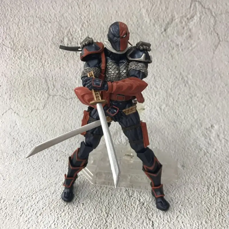 Deathstroke anime 17cm figura de ação yamaguchi estilo alta mobilidade conjunta brinquedo modelo colecionável para decoração de mesa e presente personalizado