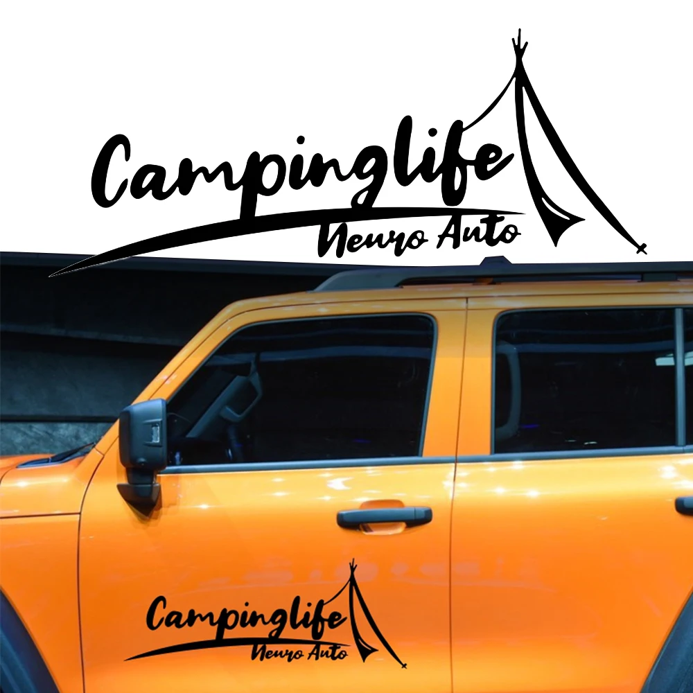 Camping Outdoor Camping RV Decorative Car Stickers Tent Model Reflective Stickers Camping Off-road Tank Wrangler Stickers Decals