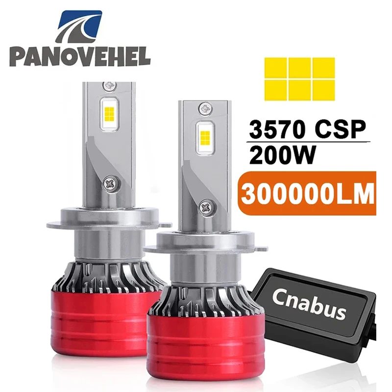 

PANOVEHEL Car Headlight CANBUS 26000LM 80W H4 LED Headlight H7 H1 H8 H9 H11 9005 HB3 9006 HB4 6000K Auto Headlamp Light Bulbs