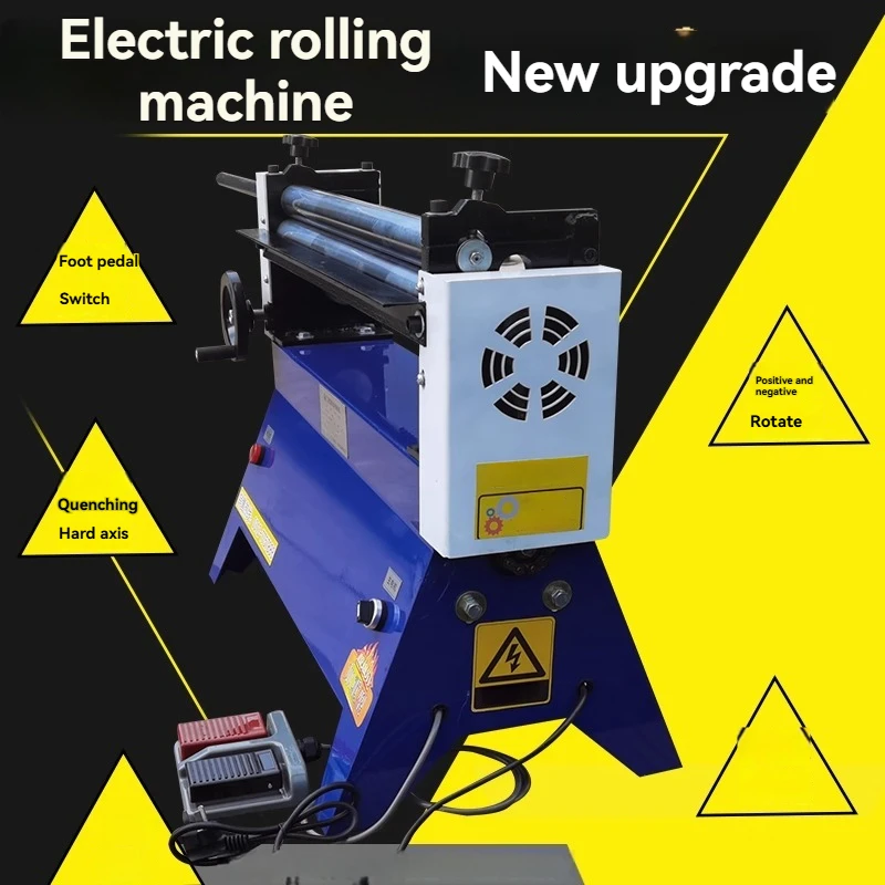 Three-roller Small-sized Eccentric Three-core Electric Small-sized Coiling Machine Stainless Steel Sheet Aluminum Sheet