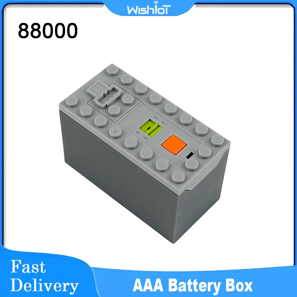 88000 Building Block Power AAA Battery Box Technical Parts MOC Train Car compatible with legoeds