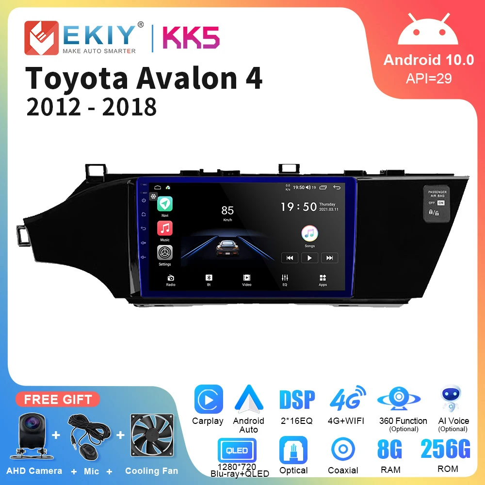 

EKIY KK5 Car radio For Toyota Avalon 4 IV XX40 2012-2018 Multimedia Video Player Android Auto Carplay Stereo 4G Wifi Navigation