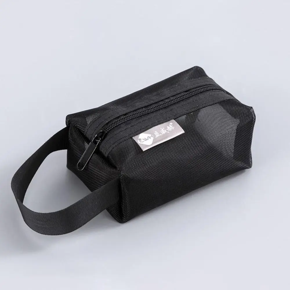 

Multipurpose Breathable Square Mesh Storage Pouch Lightweight Mini Wash Bag Mini Zipper Coin Purse Large Capacity Key Bags