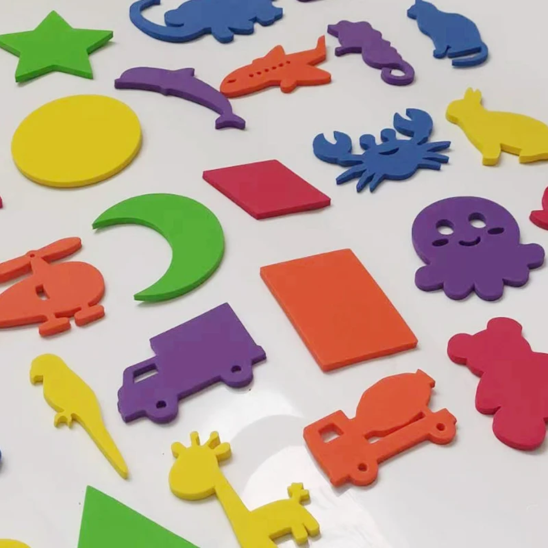 30 pz/set giocattoli da bagno per bambini vasca da bagno giocattoli da bagno animali forma auto Puzzle 3D EVA bambini giocattoli per l'acqua del bambino per il giocattolo educativo precoce