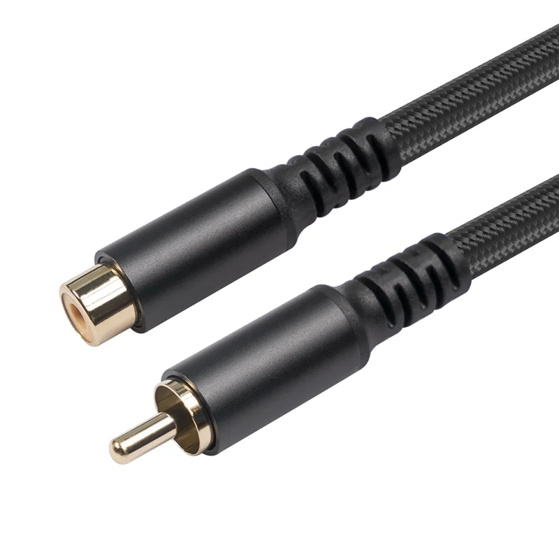Extension Cable Audio Video Cable Male To Female Cord for Speaker, Subwoofer, Camera, HDTV, Amplifier, 1.8M