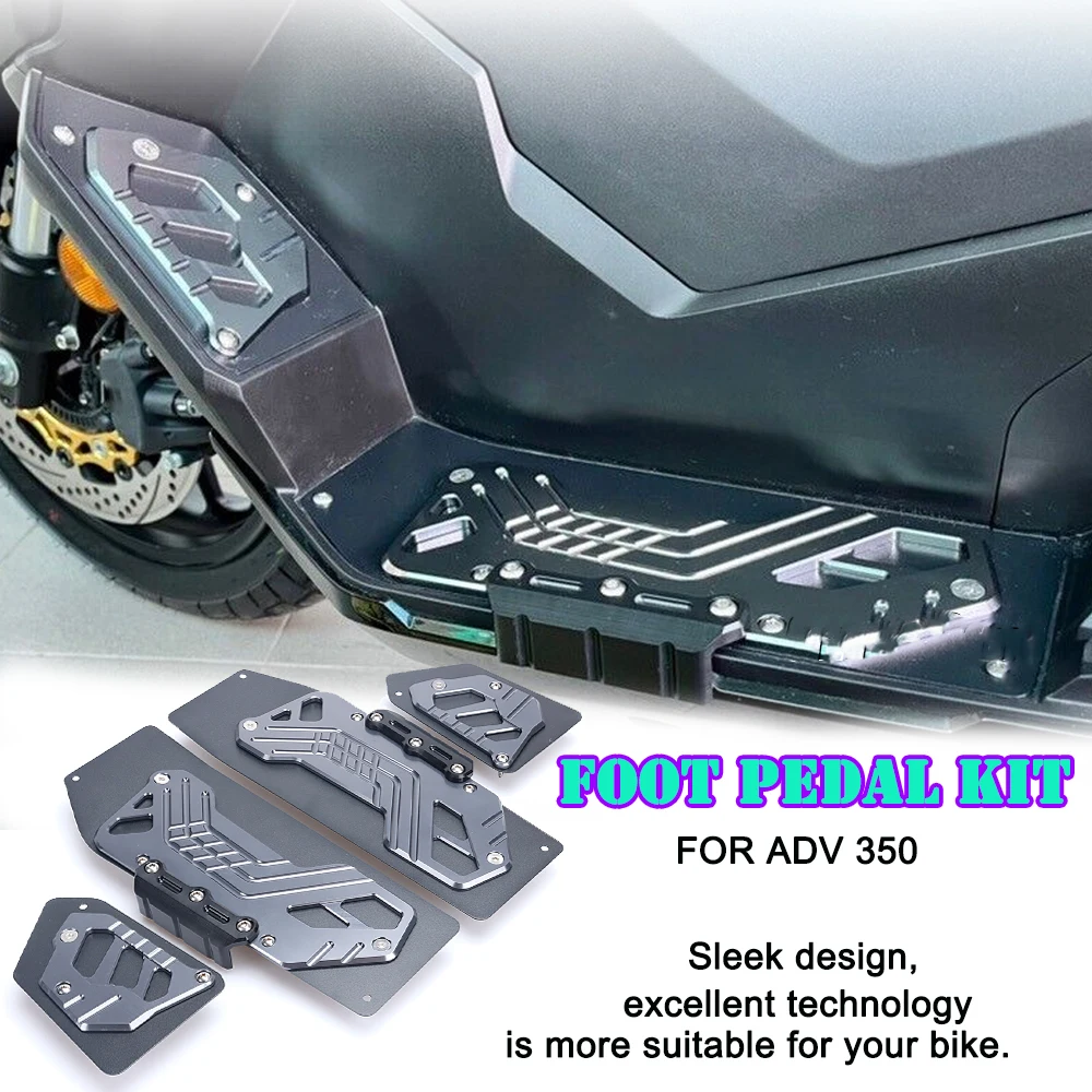 Motorcycle Accessories Footrest Footpads Foot Pegs Pedals Plate Pads New For HONDA ADV350 ADV-350 ADV 350 adv 350 2022 2023