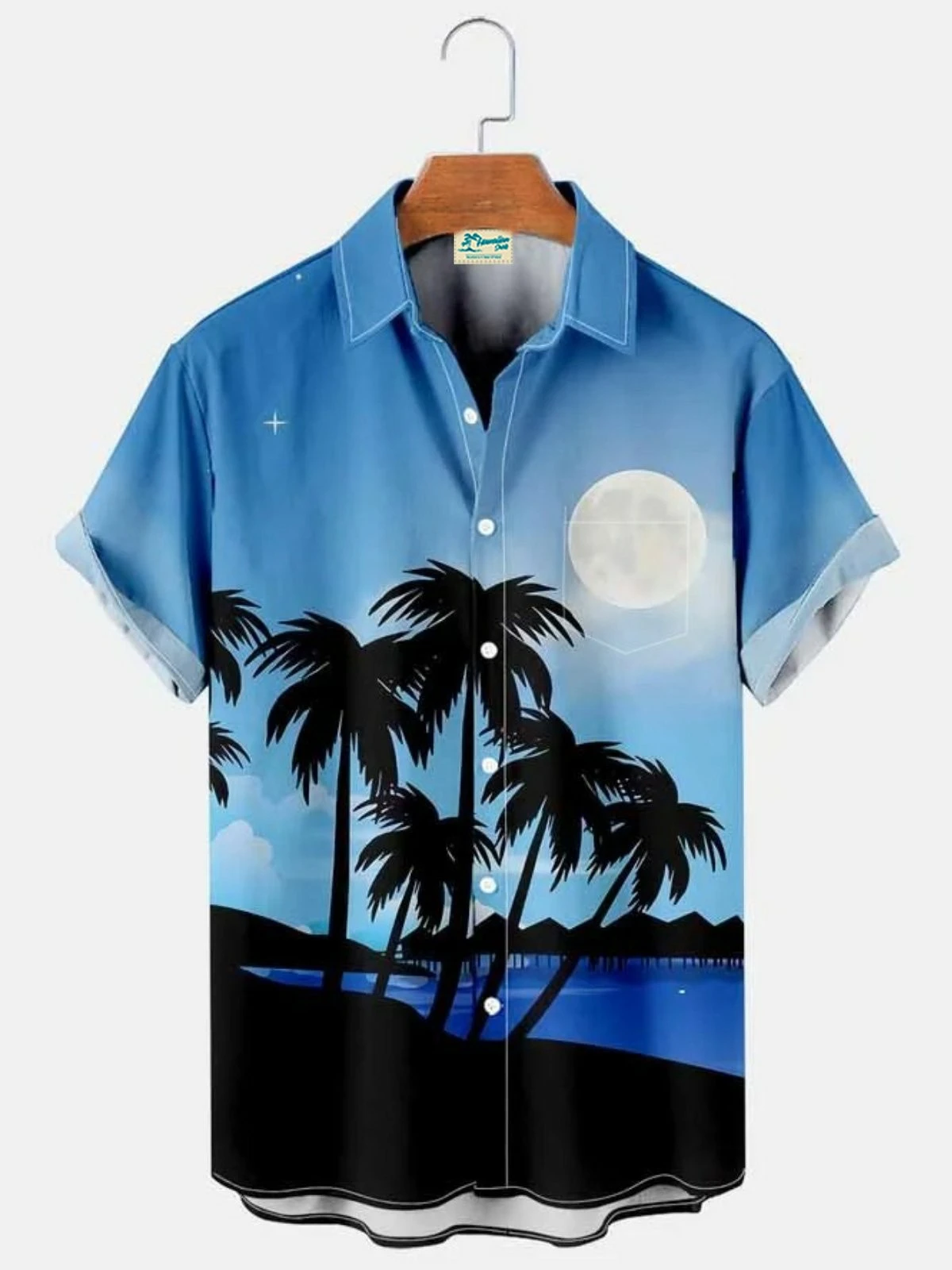 Men's Shirt Tropical Botanicalt Graphic Printed Shirts Hawaiian Casual Shirts Button up Shirts Short Sleeve Vacation Beach Tops
