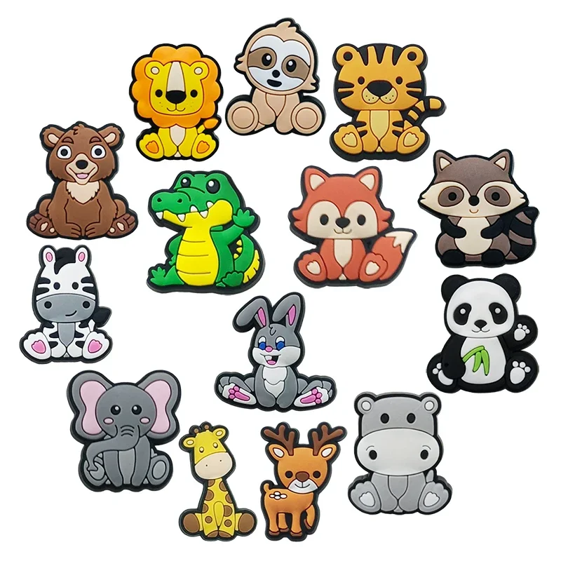 100Pcs Bulk Shoe Charms for Crocs Accessories Animal Shoes Charm for Croc Decorations Pins Men Jeans Woman Clogs Clips Badges