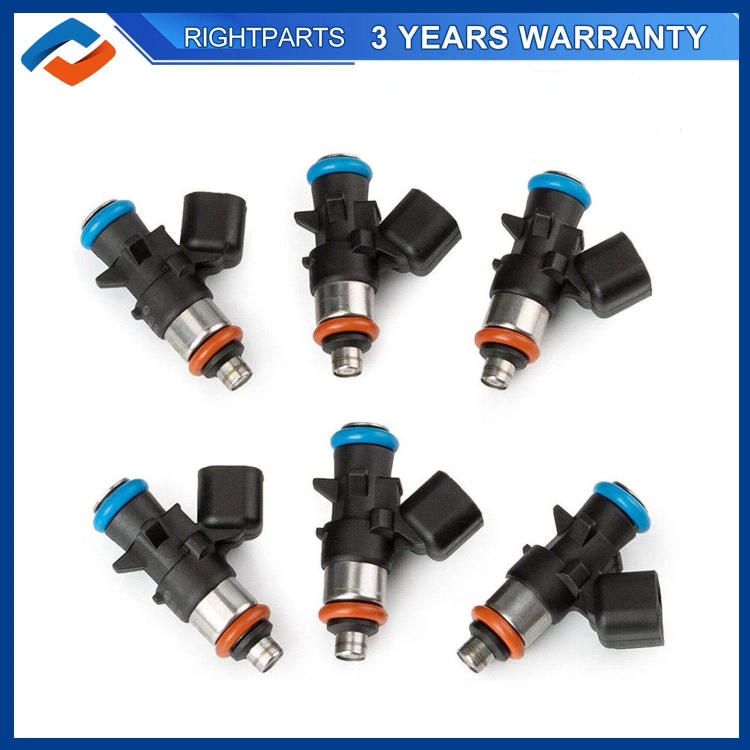 

6PCS 0280158233 Fuel Injectors For Dodge RAM Jeep 3.6L 2011-2019 5184085AC 4G2269 FJ1147