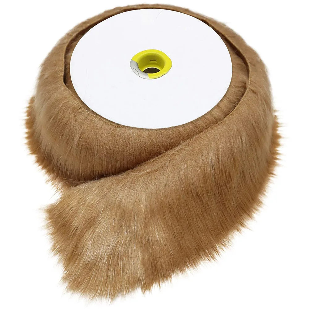 Imitation Wool Top Made of Raccoon Fur Hat Clothing Fur Accessories DIY Christmas Fur Strip Imitation Fox Big Fur Collar