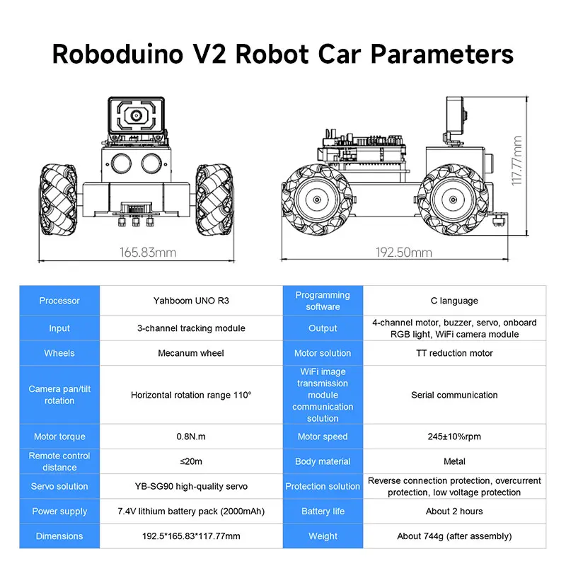 4WD Mecanum Wheel AI Robot Car Kit For Arduino With ESP32 WiFi Camera DIY Electronic Project STEM Educational Programming Set